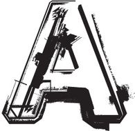 Grunge Font LETTER A N4