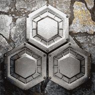 metal and stone background N351
