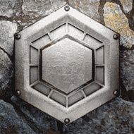 metal and stone background N352