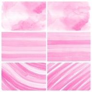 Set of Colorful water color painting background N240