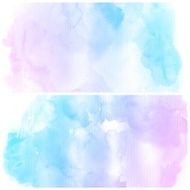Set of Colorful water color painting background N251