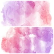 Set of Colorful water color painting background N254