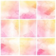 Set of Colorful water color painting background N256