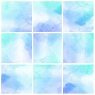 Set of Colorful water color painting background N257
