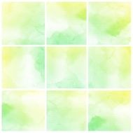 Set of Colorful water color painting background N258