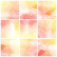 Set of Colorful water color painting background N259