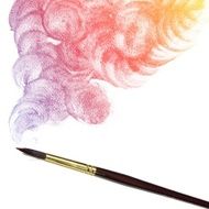 Colorful water color painting background N224