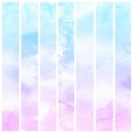 Set of Colorful water color painting background N262