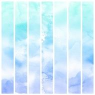Set of Colorful water color painting background N263
