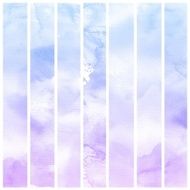 Set of Colorful water color painting background N264