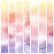 Set of Colorful water color painting background N266
