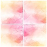 Set of Colorful water color painting background N282
