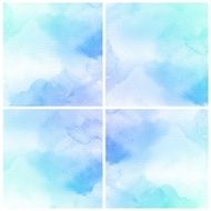 Set of Colorful water color painting background N283