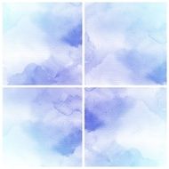 Set of Colorful water color painting background N285