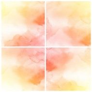Set of Colorful water color painting background N286
