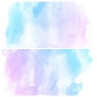 Set of Colorful water color painting background N289