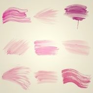 Set of Colorful water color painting background N291