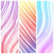 Set of Colorful water color painting background N301