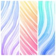 Set of Colorful water color painting background N302