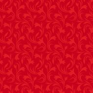Seamless red floral pattern Vector illustration N2
