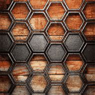 metal and wood background N406