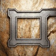metal and stone background N354