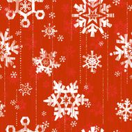 Seamless Snow Red