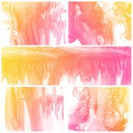 Set of Colorful water color painting background N320