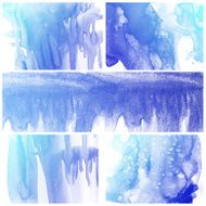 Set of Colorful water color painting background N321
