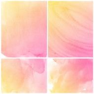 Set of Colorful water color painting background N331