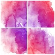 Set of Colorful water color painting background N335