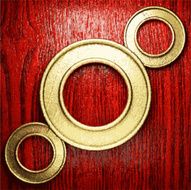 golden and wood background N138