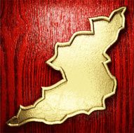 golden and wood background N146