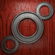 metal and wood background N414