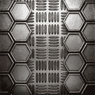 metal on wall background N191