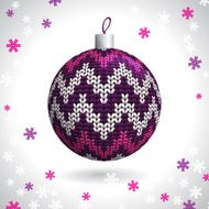 Knitted Christmas Ball N12