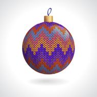 Knitted Christmas Ball N13