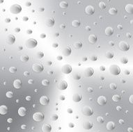 Background with water drops on metal