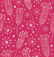 Abstract background with cute flowers N2