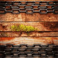 metal and wood background N416