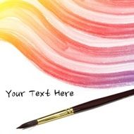Colorful water color painting background N276