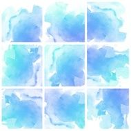 Set of Colorful water color painting background N348