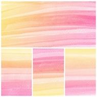 Set of Colorful water color painting background N352