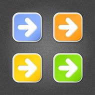 Arrow sticker square label direction icon web sign noise texture