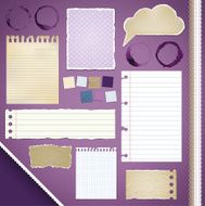 Scrapbooking Set Torn Paper