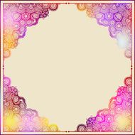 vintage ornamental template N2
