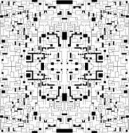 abstract illustration - black matrix