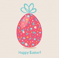 Greeting card with Easter egg N2