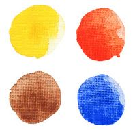 Acrylic brush dots