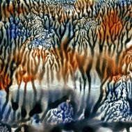Abstract watercolor painting N26
